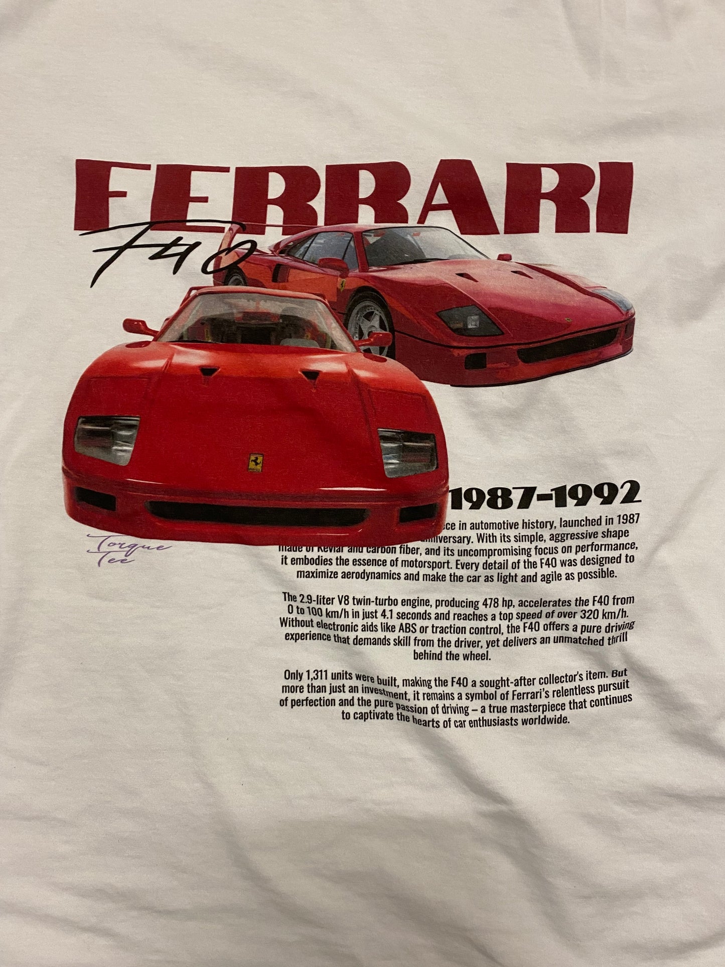 Ferrari F40 Tee